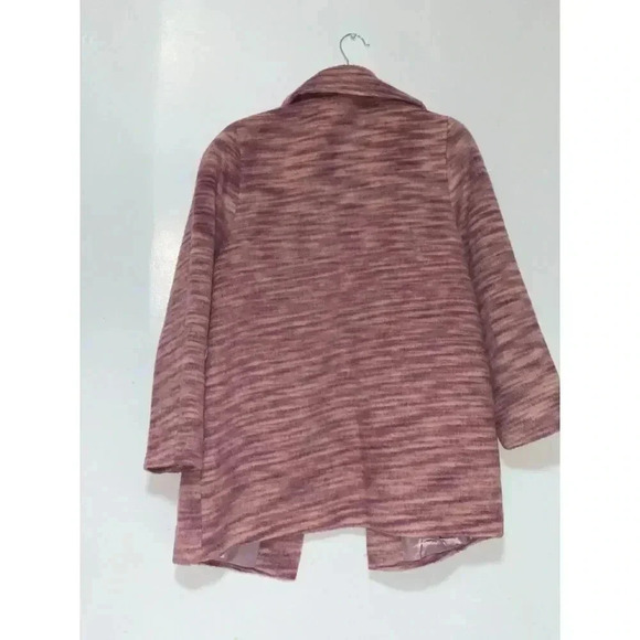 Womens XINVIGE Tweed Drapey BLAZER Jacket Pink SIZE XL PETITE, CASUAL STYLE. - Picture 3 of 13